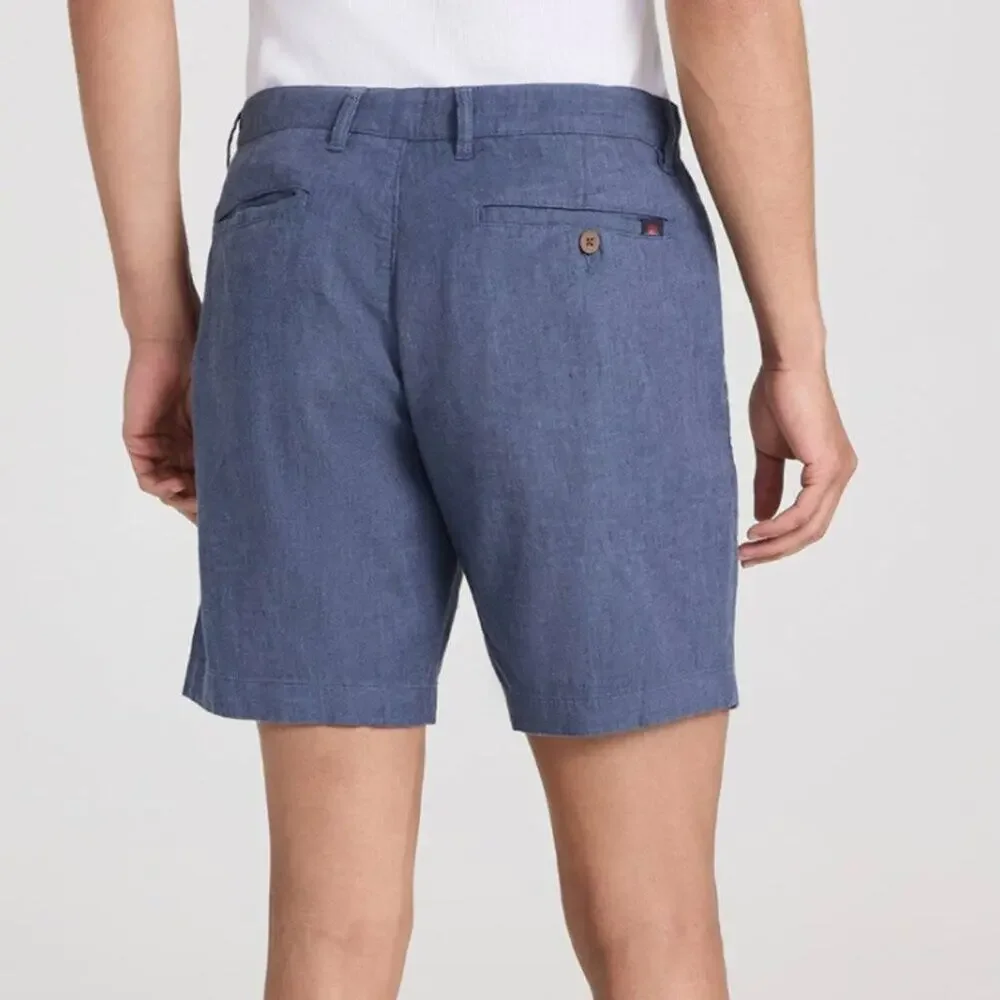 Faherty Tradewinds Linen Shorts 7.5